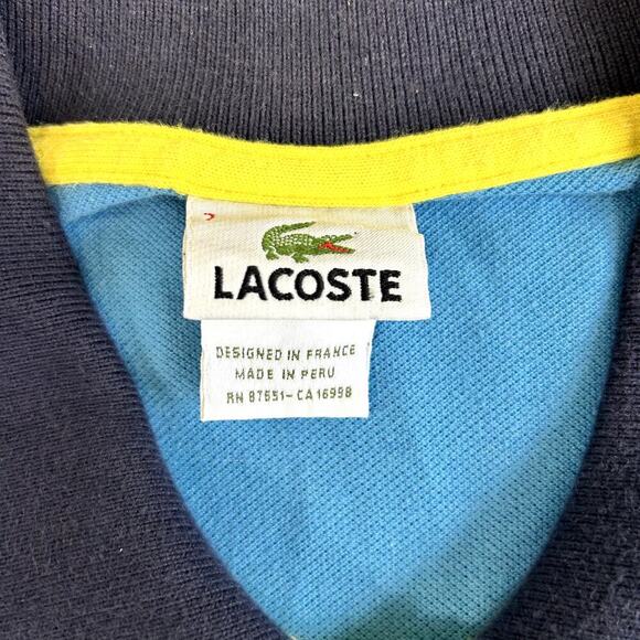 Men’s Vintage Lacoste Polo Shirt – XL – Big Gator – Preppy - Picture 2 of 11